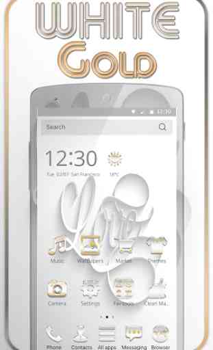 Ouro branco para o Sony Xperia 1