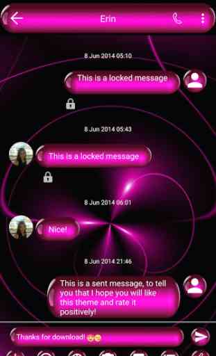 PinkSphere SMS Mensagens 2