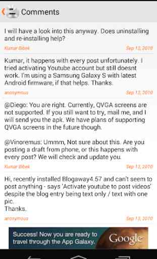 Blogaway for Android (Blogger) 4