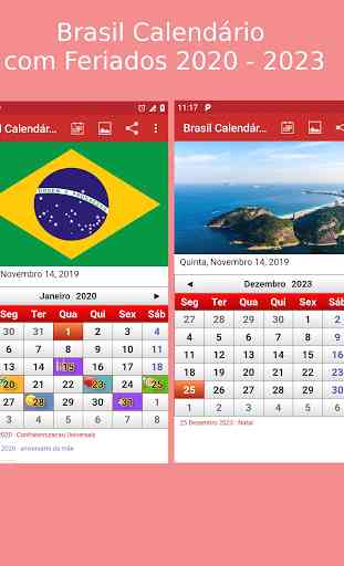 Brasil Calendário 2020 1