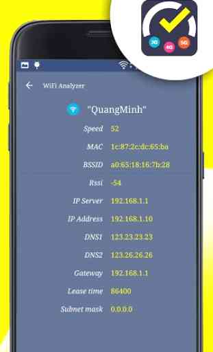 Check network speed & Performance test wifi 4g 3g 4
