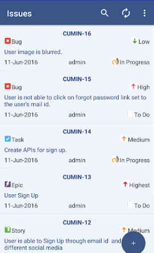 CUMIN - Jira Mobile Client 1