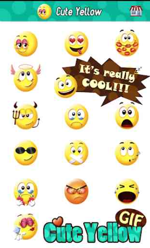Cute Smiley Gif Emoji Sticker 3