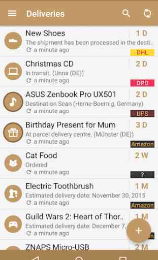 Deliveries Package Tracker 1