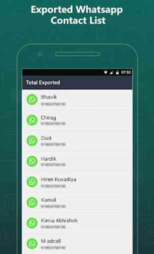 Export Contacts For WhatsApp 3