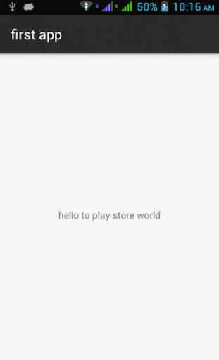 First Play Store App 1