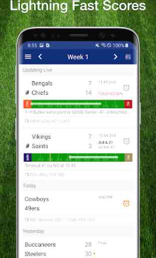 Football NFL Live Scores, Stats & Schedules 2019 1