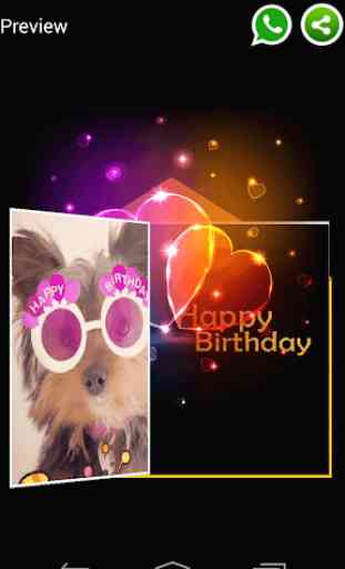 Happy Birthday Card & GIF Frame 2
