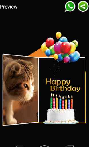 Happy Birthday Card & GIF Frame 3