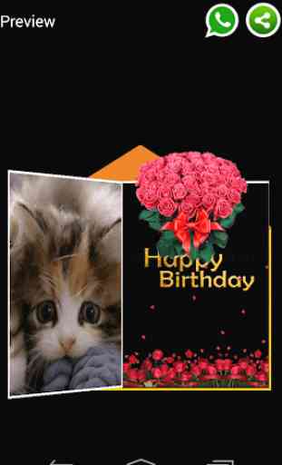 Happy Birthday Card & GIF Frame 4