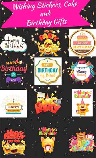 Happy Birthday Stickers & Birthday Cards 2
