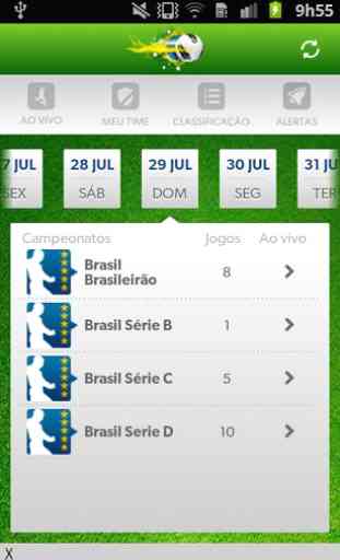 Hora do Gol, Futebol do Brasil 1