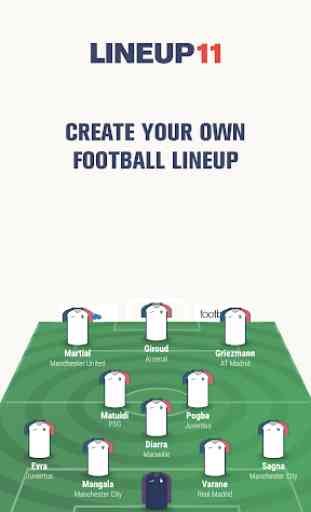 Lineup11 - equipa de futebol 1
