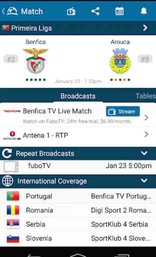 Live Futebol na TV App 4