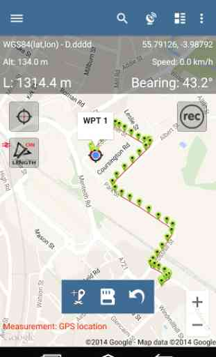 Map Pad medição da área GPS 3