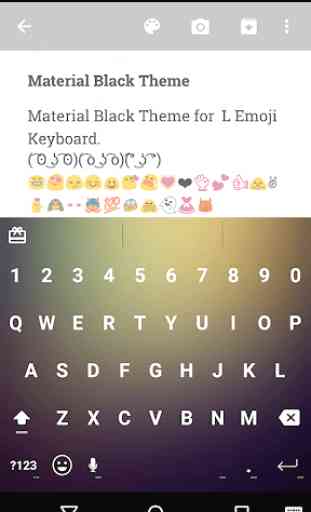 Material Black Emoji Keyboard 1