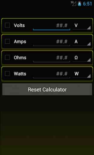 Ohms Law Calculator 1