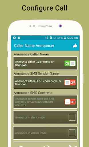 Apresentador de nome do chamador Flash on call SMS 2