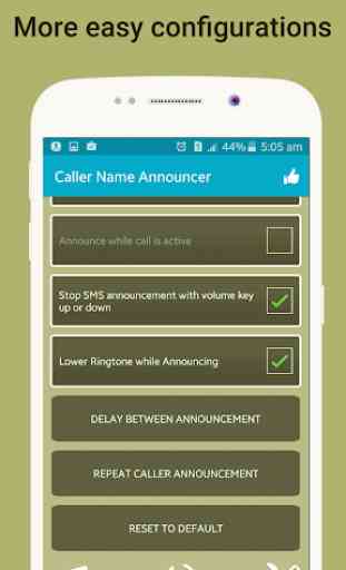Apresentador de nome do chamador Flash on call SMS 4