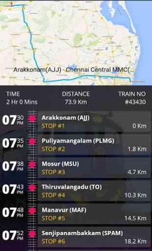 Chennai Suburban Train Timings 2