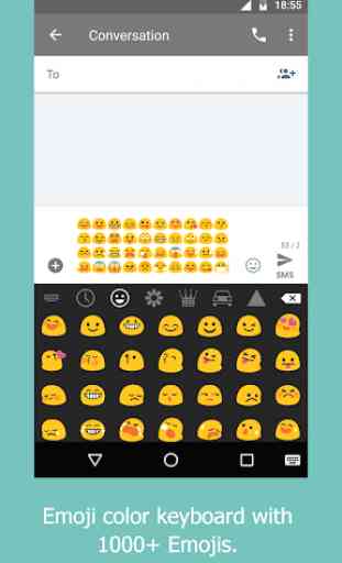 Emoji Keyboard Emoticon Emoji Color Keyboard Theme 4