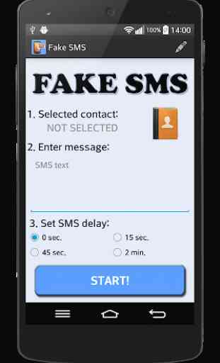 Falsa mensagem SMS 1