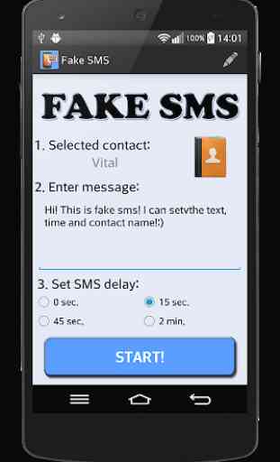 Falsa mensagem SMS 2