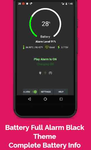 Full Battery Alarm and Battery Low Alarm 1