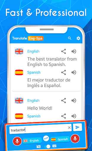 Inglês - Espanhol Traduzir voz 2