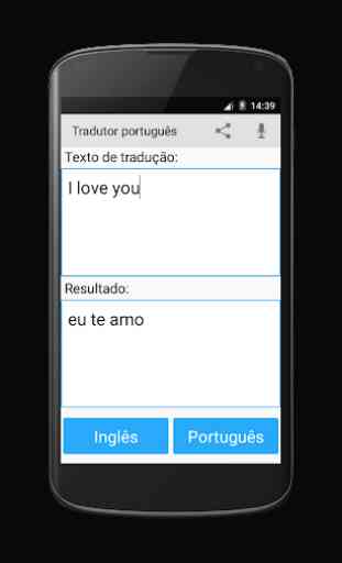 Português para Inglês Tradutor 3