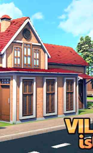 A Vila: simulador de ilha Village City Simulation 1