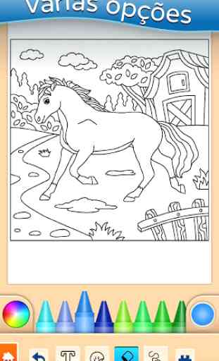 Cavalo jogo de colorir 3