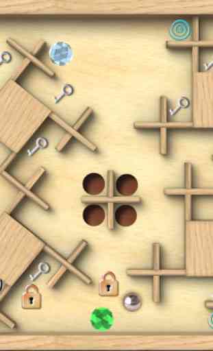 Clássico labirinto 3d - O quebra-cabeça de madeira 2