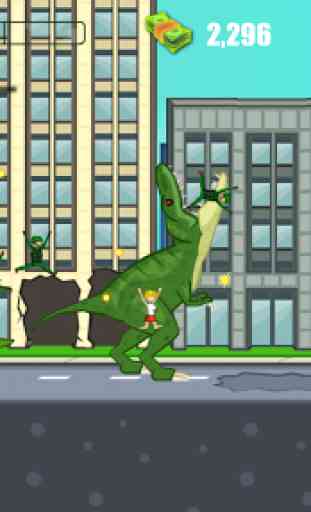 Dinosaurs Terrorising the City 1
