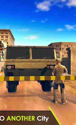 Exército Caminhão Dirigindo 3D Simulador 1