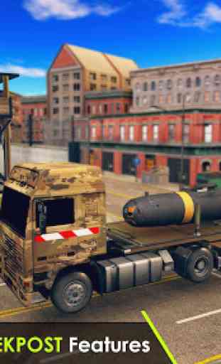 Exército Caminhão Dirigindo 3D Simulador 2
