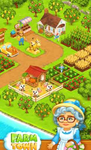 Fazenda Farm: Feliz agricultura dia & Comida jogos 1