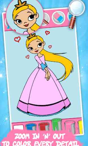 Livro de colorir para crianças: Princesas 1