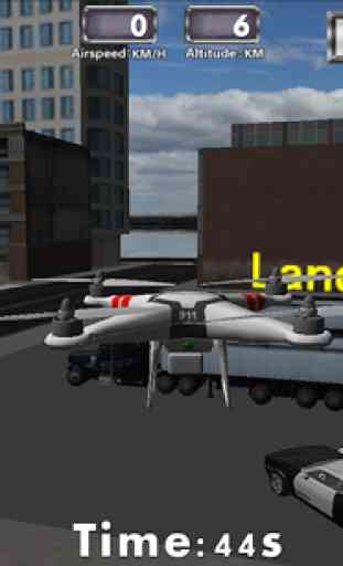 Polícia Drone Flight Simulator 4