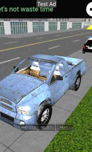 Simulação de condução na cidade 3D 3