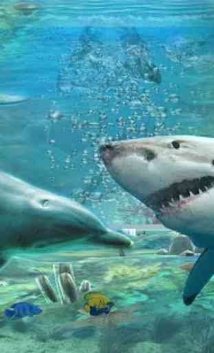 Tubarão Ataque Lança pesca 3D 2
