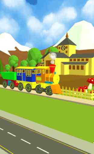 3D Jogo de trem de brinquedo 3