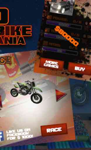 3D Motor Bike Stunt Mania 2