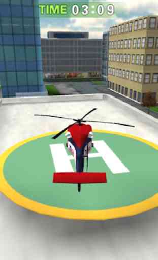 Ambulância do helicóptero Sim 1