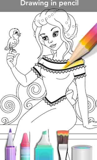 Princess coloring book 3