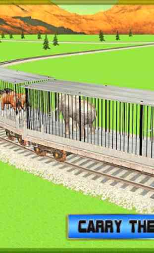 train Transportes: animais zoo 2