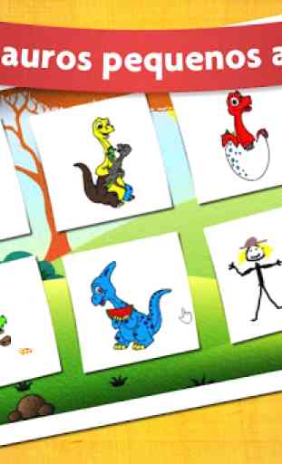 Livro Coloração Dinossauros - Jogo para Crianças 2