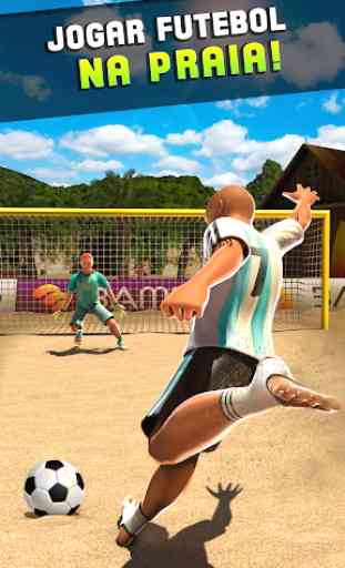 Shoot Goal - Jogos de Futebol Praia 4