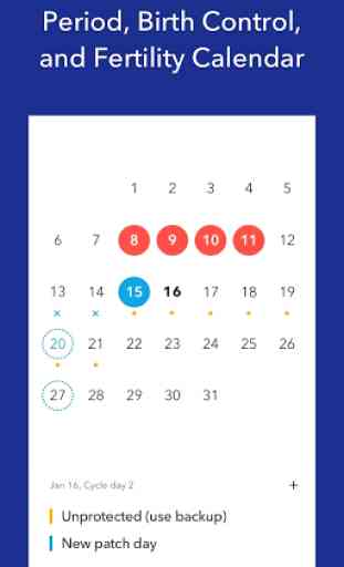 Spot On Period, Birth Control, & Cycle Tracker 2