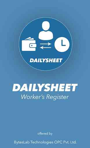 DailySheet - Worker's Register | Ledger book 1